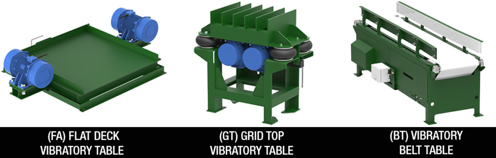 Vibratory Table Surface Options - Cleveland Vibrator copy